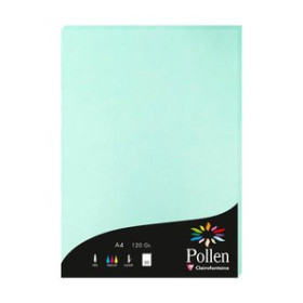Papel verjurado y alta gama PAPEL CLAIREFONTAINE POLLEN A4 120g 50h VERDE JADE 25201785  18971