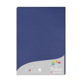 Papel verjurado y alta gama PAPEL CLAIREFONTAINE POLLEN A4 210g 25h AZUL NOCHE 25208166  12760
