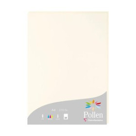 Papel verjurado y alta gama PAPEL CLAIREFONTAINE POLLEN A4 210g 25h BLANCO NATURAL 25208175  12769