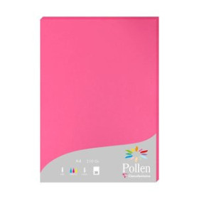 Papel verjurado y alta gama PAPEL CLAIREFONTAINE POLLEN A4 210g 25h FUCSIA 25208164  12758