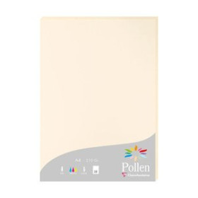 Papel verjurado y alta gama PAPEL CLAIREFONTAINE POLLEN A4 210g 25h MARFIL 25208873  13175