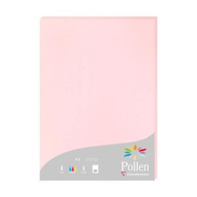 Papel verjurado y alta gama PAPEL CLAIREFONTAINE POLLEN A4 210g 25h ROSA 25208168  12762