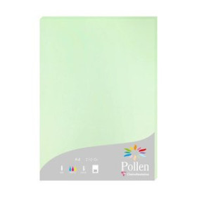Papel verjurado y alta gama PAPEL CLAIREFONTAINE POLLEN A4 210g 25h VERDE 25208469  4003E08