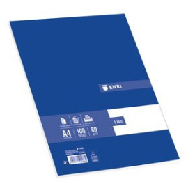 Papel liso PAPEL A4 ENRI  80g 100h LISO 18801918  19716
