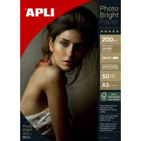 Papel inkjet PAPEL INKJET APLI FOTO A3 200g  50h BRIGHT 18804162  11453