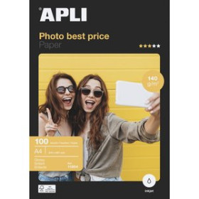 Papel inkjet PAPEL INKJET APLI FOTO A4 140g 100h GLOSSY (BEST PRICE) 18804159  11450