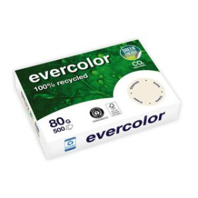 Papel multifunción color PAPEL RECICLADO A4 CLAIREFONTAINE EVERCOLOR 80g 500h MARFIL 12901119  354512