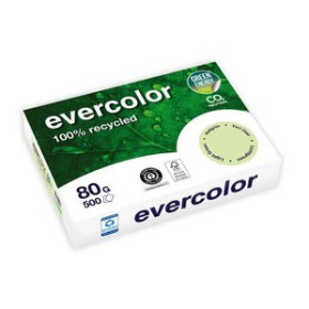Papel multifunción color PAPEL RECICLADO A4 CLAIREFONTAINE EVERCOLOR 80g 500h VERDE 12901124  354513