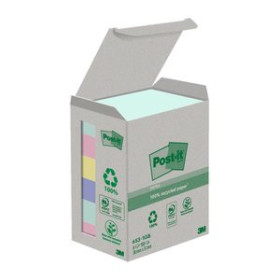 Notas adhesivas reposicionables TACO NOTAS POST-IT RECICLADOS 653 38x51 COLORES SURTIDO 100h TORRE DE 6 12901621  320209