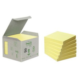 Notas adhesivas reposicionables TACO NOTAS POST-IT RECICLADOS 654 76x76 AMARILLO 100h TORRE DE 6 12901622  320210