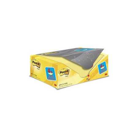 Notas adhesivas reposicionables TACO NOTAS POST-IT 655 76x127 AMARILLO CANARIO PACK DE 20 (16+4) 12901331  77517