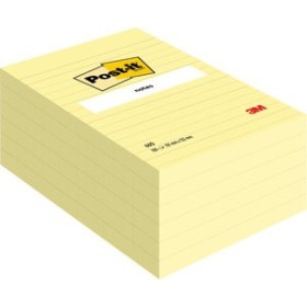 Notas adhesivas reposicionables TACO NOTAS POST-IT 660  102X152 CON LINEAS 12902108  24869100