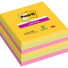 Notas adhesivas reposicionables TACO NOTAS POST-IT 675 SUPER STICKY ULTRA 101x101 CON LINEAS PACK DE 6 45005875  K33616WW