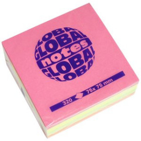 Notas adhesivas reposicionables TACO NOTAS CUBO 320h 75x75 COLORES BRILLANTES (4x80h) 24405360  82111