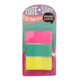 Banderitas índex BANDERITAS ADHESIVAS MOOVING ANCHAS COLORES DISPENSADOR de 3 20401201  90235