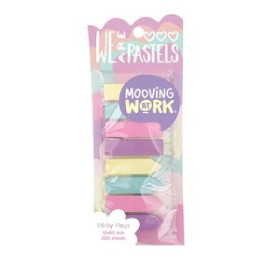 Banderitas índex BANDERITAS ADHESIVAS MOOVING PASTEL 12x45mm COLORES BLISTER de 8 20401071  41412051
