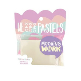 Notas adhesivas reposicionables NOTAS ADHESIVAS MOOVING PASTEL 100h 50x75 4 COLORES SURTIDOS 41901622  405691