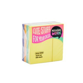 Notas adhesivas reposicionables NOTAS ADHESIVAS MOOVING 250h 51x51 MULTICOLOR 25001238  17533