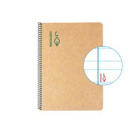 Blocs espiral tapa dura BLOC ESCOLOFI GREEN tapa DURA A5 50h MONTESSORI 3