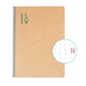 Blocs espiral tapa dura BLOC ESCOLOFI tapa DURA A4 100h DOTS 80g ECOLOGICO 25001248  18342