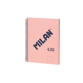 Blocs espiral tapa forrada BLOC MILAN 430 serie 1918 tapa EXTRA A4 80h HORIZONTAL 95g ROSA 25901612  18798