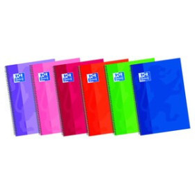 Blocs espiral tapa forrada BLOC OXFORD SCHOOL tapa EXTRA Fº 80h HORIZONTAL 90g SURTIDO (6 col.) 25901830  32169