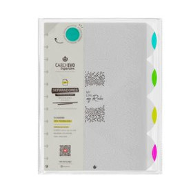 Separadores PP y PVC SEPARADORES CARCHIVO INGENIOX NEON PP EXTRA FUERTE A4 4 pestañas 11 taladros 25902217  PTLIC10