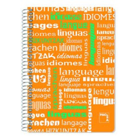 Blocs espiral tapa PP BLOC PACSA ASIGNATURAS tapa PP Fº 80h CUADRIC.4x4 90g IDIOMAS 25901893  PUM009