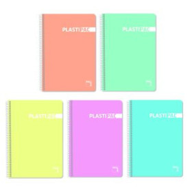 Blocs espiral tapa PP BLOC PACSA PASTEL tapa PP Fº 80h CUADRIC.4x4 90g SURTIDO (5 col.pastel) 25902236  PTSTDIS01
