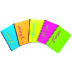 Blocs espiral tapa PP BLOC PACSA FLUORPAC tapa PP Fº 80h CUADRIC.4x4 90g SURTIDO (5 col.) 25001079  D11019