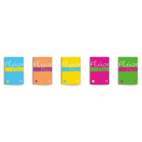 Blocs espiral tapa PP BLOC PACSA FLUORPAC tapa PP 4º 80h CUADRIC.4x4 90g SURTIDO (5 col.) 25001169  D11037