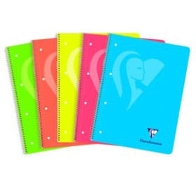 Blocs espiral tapa PP BLOC CLAIREFONTAINE MIMESYS POLIPROPILENO MICROPERFORADO A4+ 120h 5x5 90g 25001133  95270