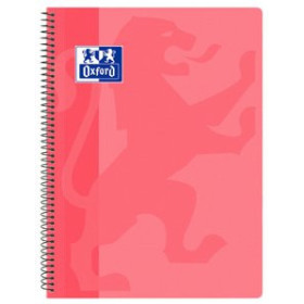 Blocs espiral tapa PP BLOC OXFORD SCHOOL CLASSIC tapa PP Fº 80h CUADRIC.4x4 90g ROSA CHICLE 25001628  46103