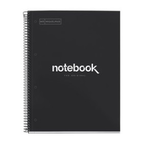 Blocs espiral tapa forrada BLOC MIQUELRIUS EMOTIONS NOTEBOOK 1 micro.tapa EXTRA A4 80h 90g CUADRIC.5x5 NEGRO 25001620  46080