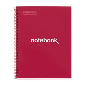 Blocs espiral tapa forrada BLOC MIQUELRIUS EMOTIONS NOTEBOOK 1 micro.tapa EXTRA A4 80h 90g CUADRIC.5x5 ROJO 25001623  46083