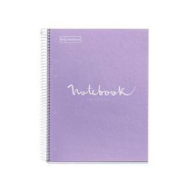 Blocs espiral tapa forrada BLOC MIQUELRIUS EMOTIONS NOTEBOOK 5 micro.tapa EXTRA A4 120h 90g CUADRIC.5x5 LAVANDA 25001579  45500