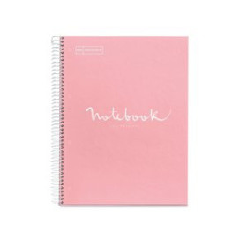Blocs espiral tapa forrada BLOC MIQUELRIUS EMOTIONS NOTEBOOK 5 micro.tapa EXTRA A5 120h 90g CUADRIC.5x5 ROSA 25901430  95023
