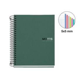 Blocs espiral tapa PP BLOC MIQUELRIUS THE ORIGINAL NOTEBOOK 6 micro.tapa PP A6 150h 70g CUADRIC.5x5 KAKI 45005930  TL-PA7017 KIT