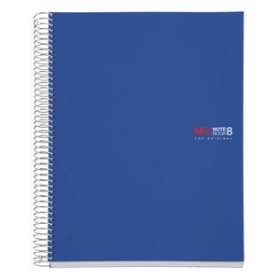 Blocs espiral tapa PP BLOC MIQUELRIUS THE ORIGINAL NOTEBOOK 8 micro.tapa PP A4 200h 70g CUADRIC.5x5 AZUL 10003072  F19100615