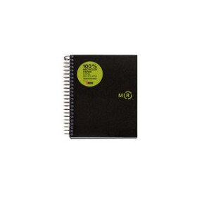 Blocs espiral tapa PP BLOC MIQUELRIUS ECO PP NOTEBOOK 4 micro.tapa PP A5 120h 80g CUADRIC.5x5 NEGRO 10801138  C200408039