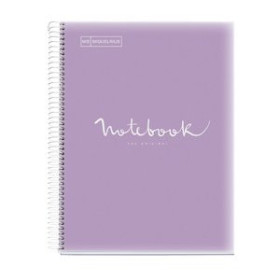 Blocs espiral tapa PP BLOC MIQUELRIUS EMOTIONS NOTEBOOK 5 micro.tapa PP A4 120h 90g CUADRIC.5x5 LAVANDA 10801139  C200408038