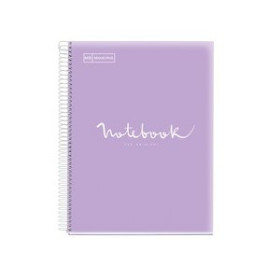 Blocs espiral tapa PP BLOC MIQUELRIUS EMOTIONS NOTEBOOK 5 micro.tapa PP A4 120h 90g HORIZONTAL LAVANDA 10801190  F74113248