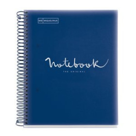 Blocs espiral tapa PP BLOC MIQUELRIUS EMOTIONS NOTEBOOK 5 micro.tapa PP A5 120h 90g CUADRIC.5x5 MARINO 15501156  5067 PT