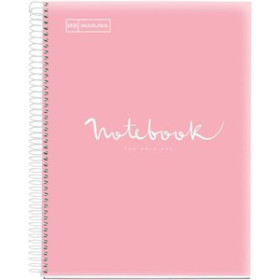 Blocs espiral tapa PP BLOC MIQUELRIUS EMOTIONS NOTEBOOK 5 micro.tapa PP A5 120h 90g HORIZONTAL ROSA 12801960  114636