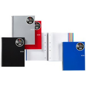 Blocs espiral tapa PP BLOC MIQUELRIUS THE ORIGINAL NOTEBOOK 6 micro.tapa PP A5 150h 70g CUADRIC.5x5 NEGRO 12802319  1612-1-20