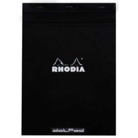 Blocs de notas con tapa BLOC DE NOTAS CLAIREFONTAINE RHODIA TAPA BLANDA A4 80h 80g CD.5 NEGRO 12802392  1624-6