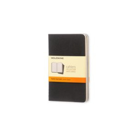 Cuadernos de notas CUADERNO MOLESKINE CAHIER 9x14 64h HORIZONTAL NEGRA SET DE 3 12802598  45216/05
