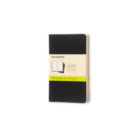 Cuadernos de notas CUADERNO MOLESKINE CAHIER 9x14 64h LISA NEGRA SET DE 3 12802603  45216/10