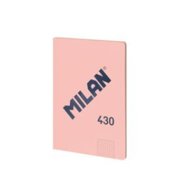 Libretas grapadas tapa blanda LIBRETA MILAN 430 serie 1918 A4 48h CUADRIC.5x5 95g ROSA 12802283  862716