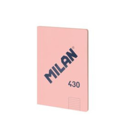 Libretas grapadas tapa blanda LIBRETA MILAN 430 serie 1918 A4 48h HORIZONTAL 95g ROSA 12802502  861619